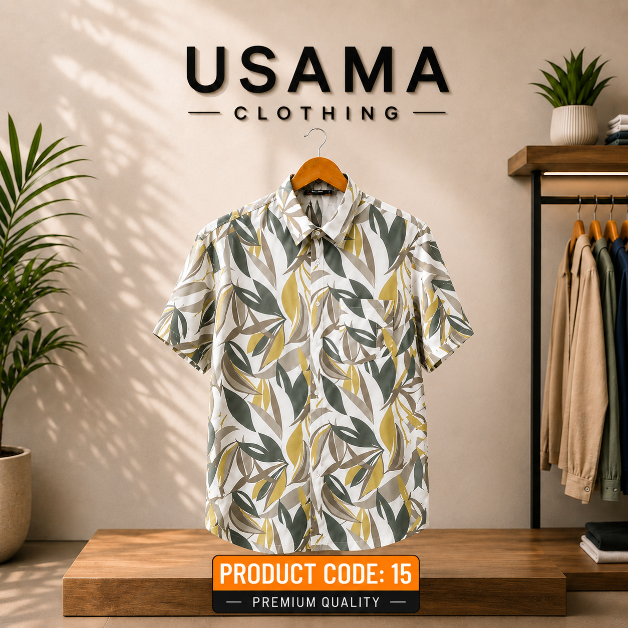 👔Executive Style Yellow leaf-15